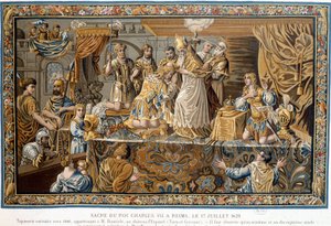 Heilige koning Karel VII gekroond in Reims op 17 juli door Unknown artist