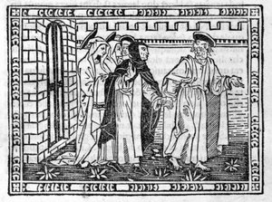 Sint Petrus geleid door de hand Savonarola (Jerome Savonarola) (1452 - 1498) - in 