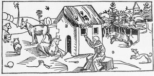 San Marinus. Gravure uit 