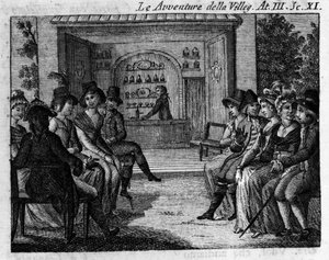 Scène 11 van Act III van het komische stuk 