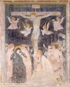 Scène van de Kruisiging, Pomposa Abdij, Italië door Unknown artist