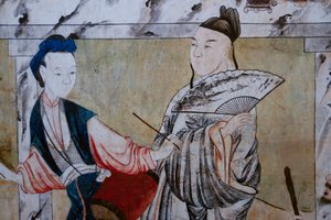 Scènes uit het dagelijks leven in China (detail) door Unknown artist