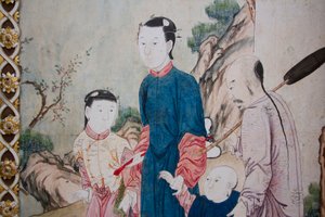 Scènes uit het dagelijks leven in China (detail) door Unknown artist