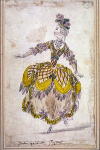 Scenografie: kostuumtekening voor de opera ballet 