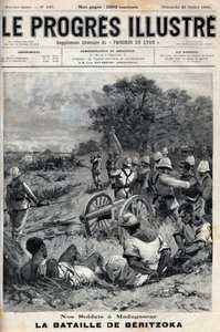 Tweede Frans-Malagasy Oorlog (1895) Beritzoka op 30 juni. door Unknown artist
