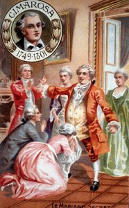 Geheim huwelijk van Domenico Cimarosa (1749 - 1801) door Unknown artist