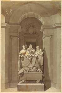 Grafmonument van de Drie Laatste Stuarts door Unknown artist