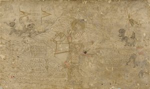 Shah Jahan en zijn zoon Dara Shikoh op jacht