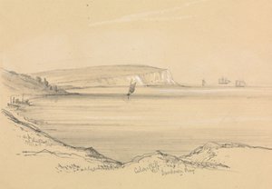 Schepen in Sandown Bay door Unknown artist