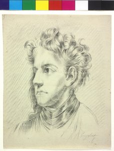Schouderriem Afbeelding van een jonge man door Unknown artist