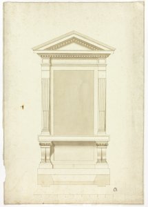 Zijaltaar of Muurgraf door Unknown artist