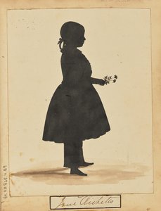 [Silhouet van een meisje]. door Unknown artist