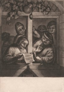 Zangers bij een Raam door Unknown artist
