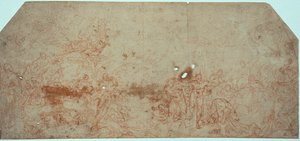 Schets voor het Laatste Oordeel (recto); Hoofdstudie (verso)