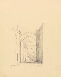 Schets van York Gate door Unknown artist
