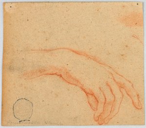 Schets van een Rechterhand door Unknown artist