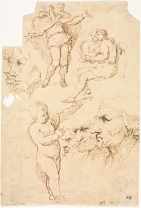 Schetsen van Hoofden en Figuren
