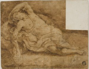 Slapende figuur door Unknown artist
