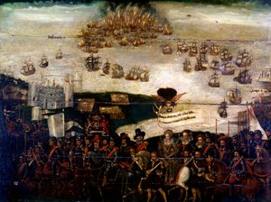 Spaanse Armada Diptiek door Unknown artist