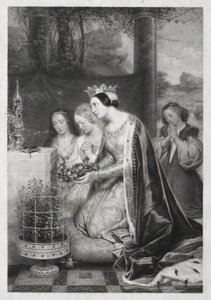 St. Amelia, Koningin van Hongarije door Unknown artist