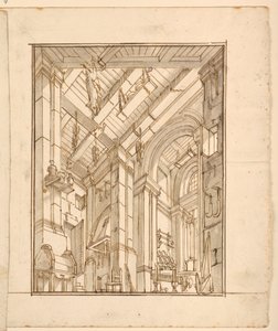 Toneelontwerp: Keukeninterieur door Unknown artist