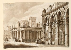 Toneelontwerp, Plein met Openbaar Gebouw