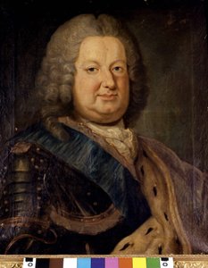 Stanislaw Leszczynski (Stanislas I, Koning van Polen) (1677 - 1766). Schilderij. Parijs, Bibl. Pools. door Unknown artist