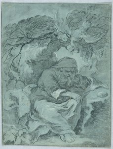 Studie voor St. Paulus de kluizenaar door Unknown artist