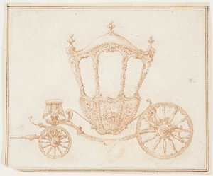 Studie van een Koets door Unknown artist