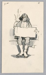 Studie van een jonge jongen