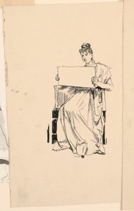 Studie van een Jonge Vrouw door Unknown artist