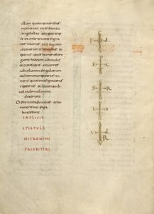 Tekstpagina met monogram door Unknown artist