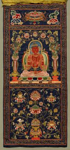 Thangka met de Zevende Bodhisattva door Unknown artist