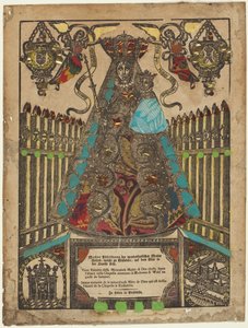 De aanbidding van de Einsiedeln Madonna door Unknown artist
