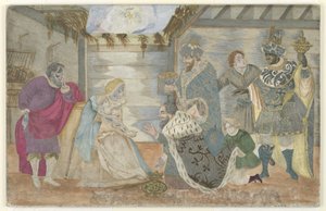 De aanbidding der wijzen door Unknown artist