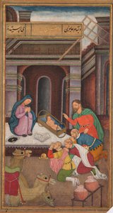 De Aanbidding van de Wijzen, uit een Spiegel van Heiligheid (Mir’at al-quds) van Vader Jerome Xavier
