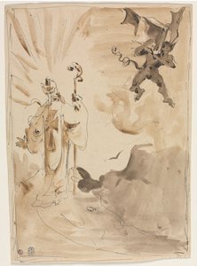 De bisschop en de demon (recto)