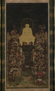 De Boeddha predikt de "Perfectie van Wijsheid" (Prajnaparamita) Soetra