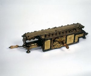 De rekenmachine van Gottfried Wilhelm von Leibniz (1646-1716) door Unknown artist