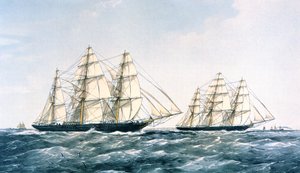 De Grote Clipper Schepen Race van 1866 tussen de 