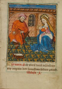 De Heilige Familie thuis door Unknown artist