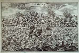 De aardbeving van Lissabon in 1755