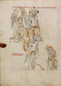 De Heer die Gabriël uitzendt; De Aankondiging door Unknown artist
