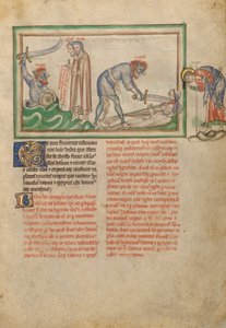 De slachting van de twee getuigen door het beest door Unknown artist