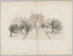 Het Mausoleum van Akbar in Secundrabad door Unknown artist