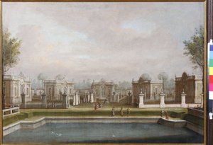 De menagerie in het Kuskovo Paleispark door Anoniem
