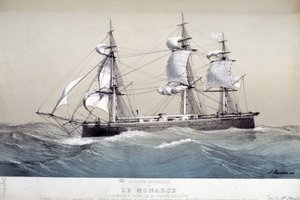 De Monarch, Engelse vloot, circa 1850 door Unknown artist
