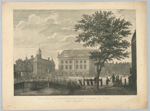 Het nieuwe theater in Amsterdam door Unknown artist