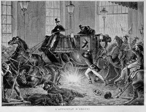 Het Orsini-bombardement op 14 januari door Unknown artist