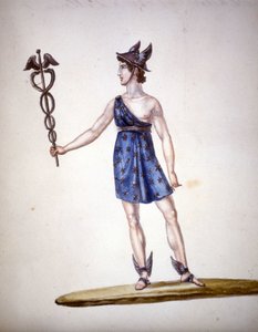 De Romeinse god Mercurius of Hermes bij de Grieken